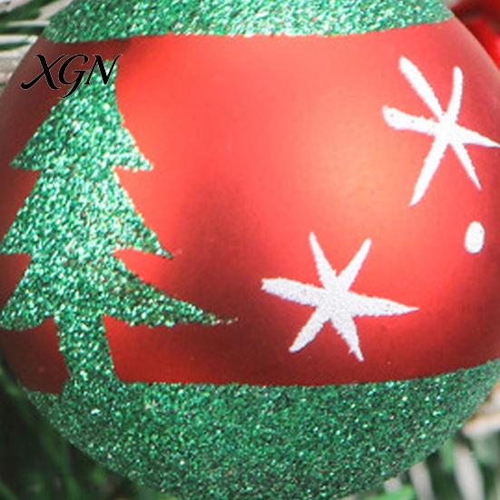 Durable Xmas Tree Ornaments 42PCS Christmas Ball Set, Seasonal Accents with Hanging Holiday Decorations Strings, Shatterproof Plastic for Home