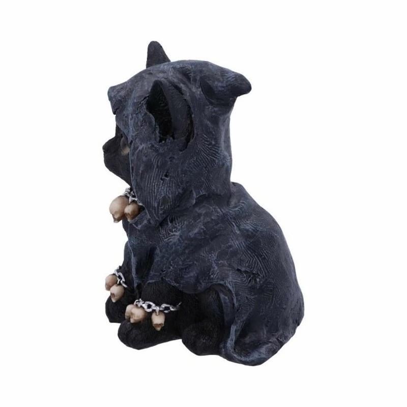 New Cat Statue Witch Grim Reaper Decorative Resin Black Cloak Grim Reaper Feline Micro Decor Garden Home Office