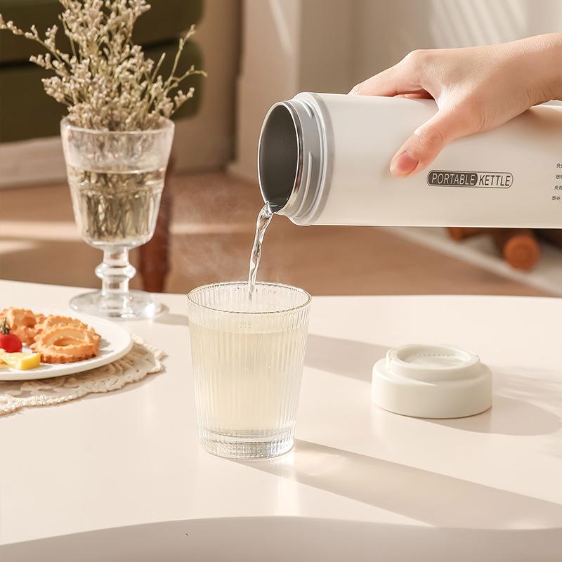 Компактный дорожный чайник 550 мл 300 Вт Быстрое кипячение 4 точные настройки температуры Внутренняя часть из нержавеющей стали 316 Портативная чашка для горячей воды