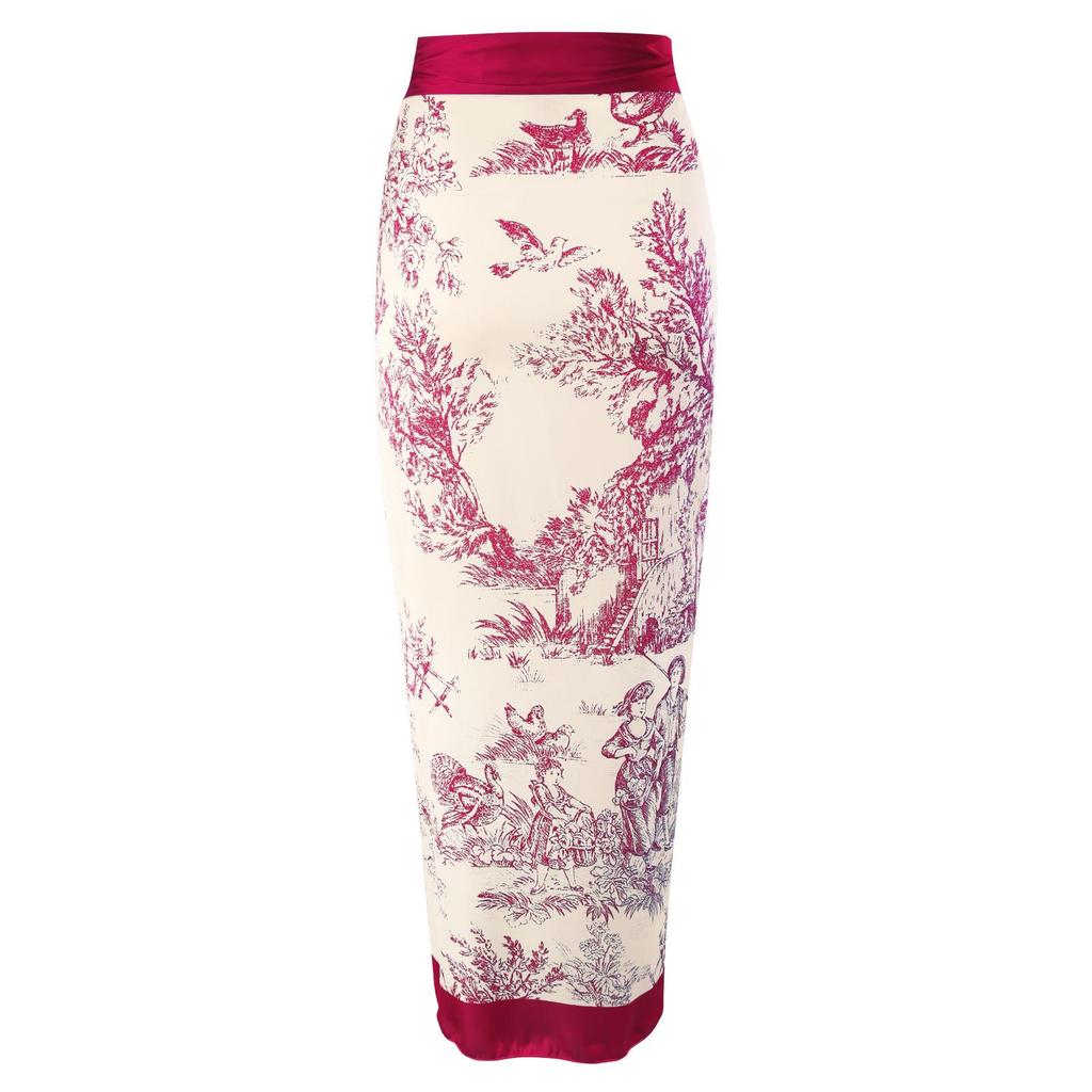 2023 Retro Print Women's Swimwear: One-Piece Swimsuit and Bikini with Sun Protection Long Dress - Two-Piece Set