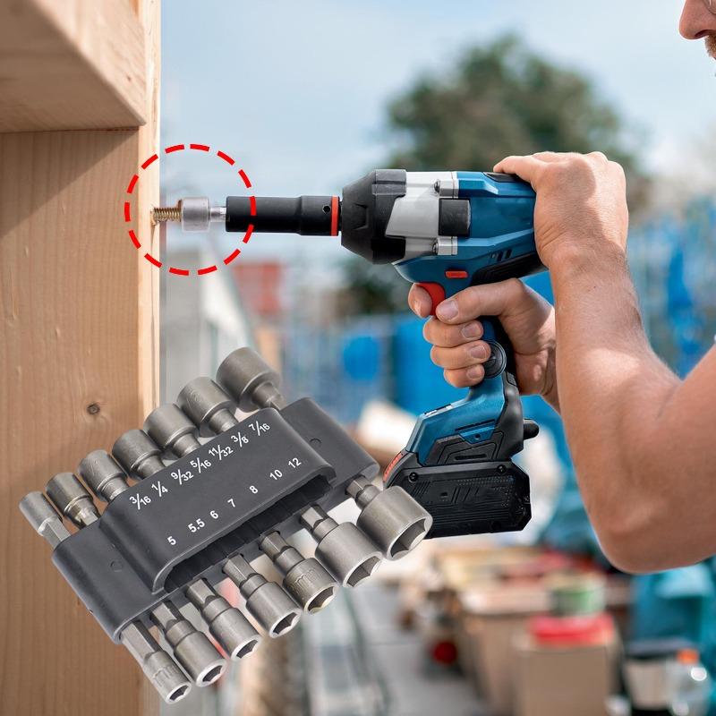 Набор из 9/14 предметов шестигранных гаечных ключей-насадок для дрели, стальных торцевых головок, отверток, гаечных ключей, адаптер для бит, электрические ударные инструменты для закручивания болтов, ручные инструменты