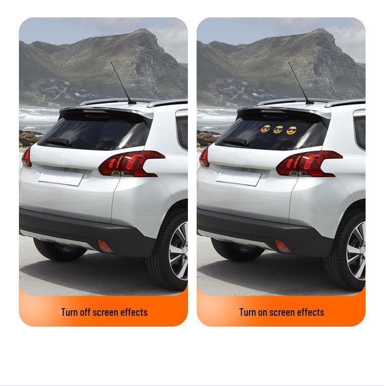 LED Car Soft Screen Light - USB Flexible Bluetooth Display with Full Color and Devil's Eye for Windows