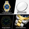 POEDAGAR Luxury Men Wristwatch Waterproof Luminous Week Date Original Man Watch Stainless Steel Sport Quartz Men's Watches