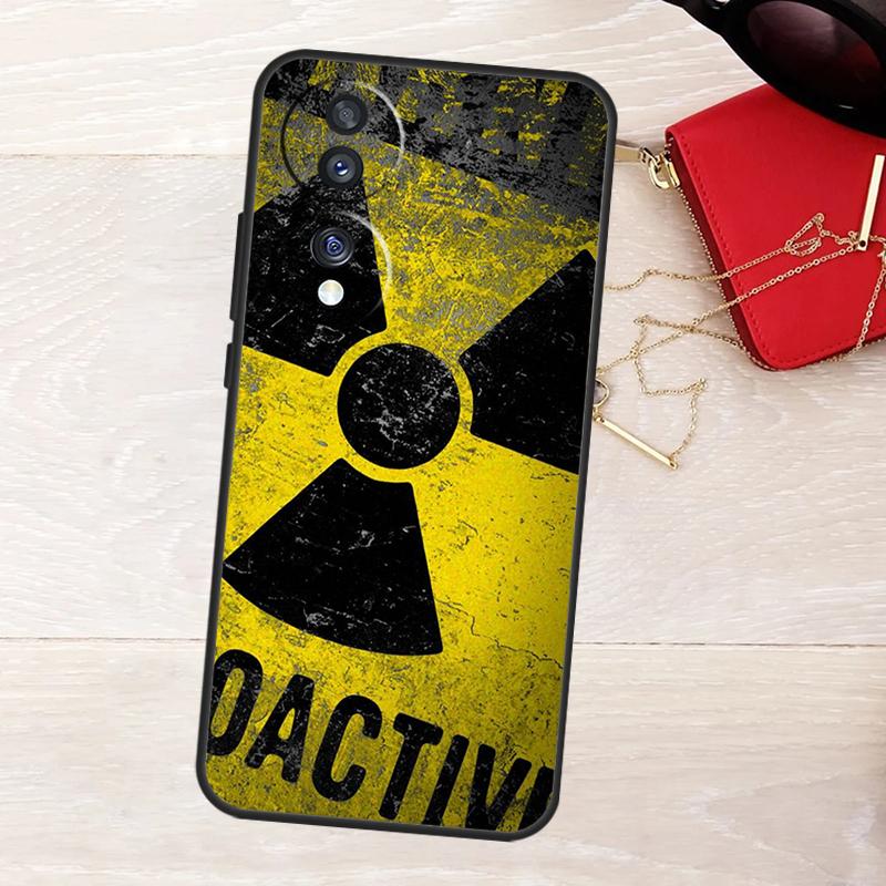 Nuclear Radiation Emblem Phone Case For Honor 90 70 50 Lite Magic 5 6 Pro X6 X7 X8 X9 X6a X7a X8a X9a X8b X9b Cover