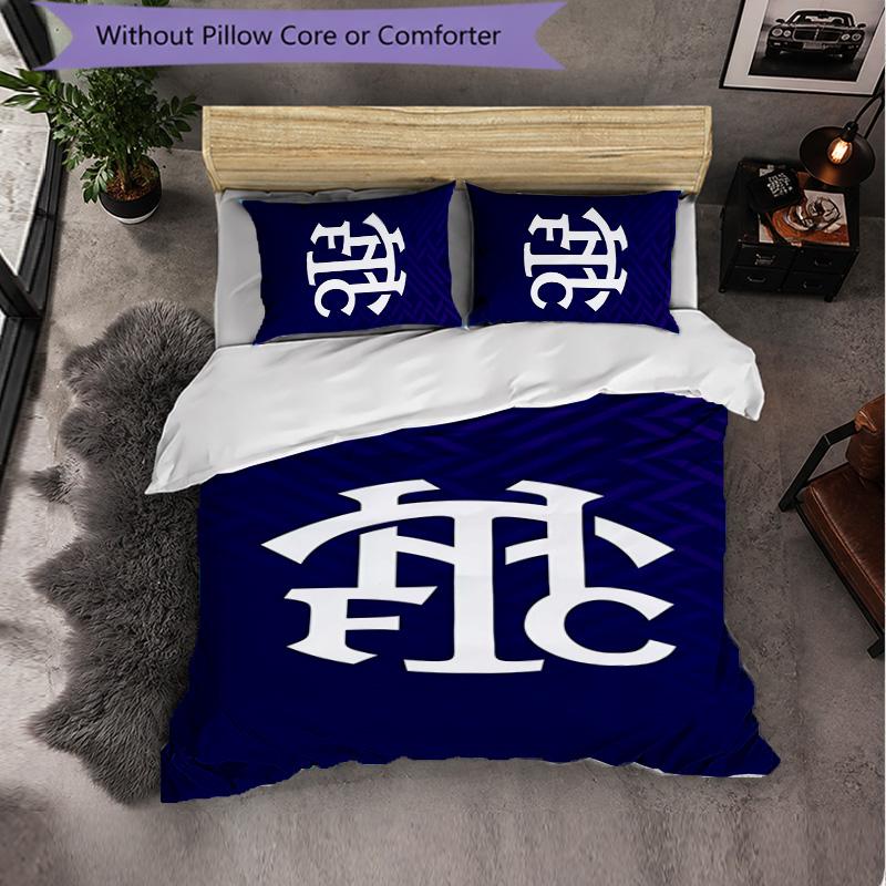 Tottenham Hotspur 3 Piece Bedding Set Soft Duvet Cover Set with Pillowcases Printed Bedroom Decor Set for Home