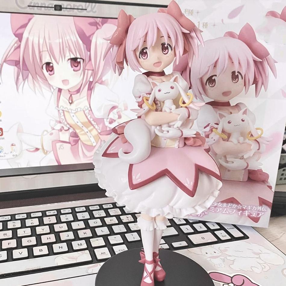 18cm PMMM Magical Girl Anime Figure Kaname Madoka Action Figure PVC Collection Figurines Desktop Ornaments Cute Loli Model Toys