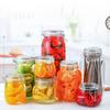 Airtight Lid Glass Sealed Bottle Transparent Storage Container Food Pickle Jar  Household