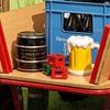 Tirelire en céramique tonneau de bière