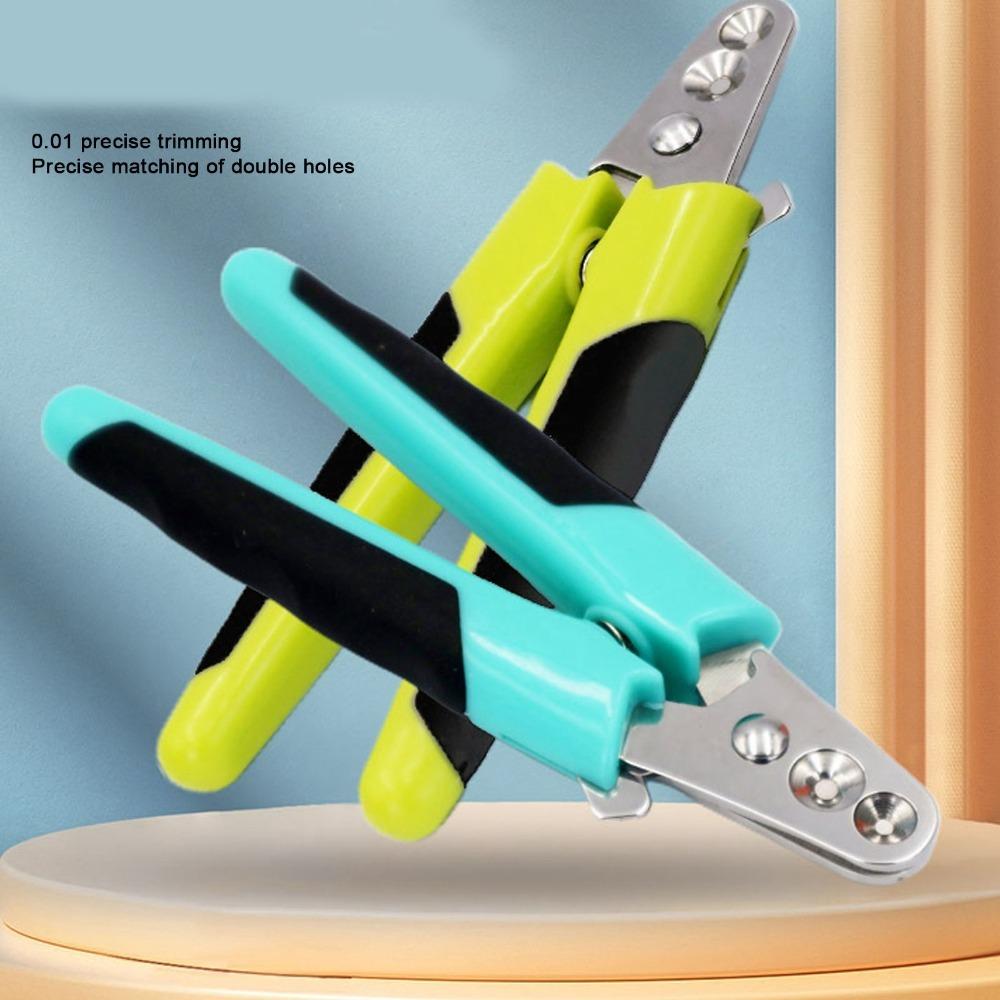 Metal Blades Cat Nail Trimmer Dual Hole Pet Grooming Nail Tool Paw Care Maintenance