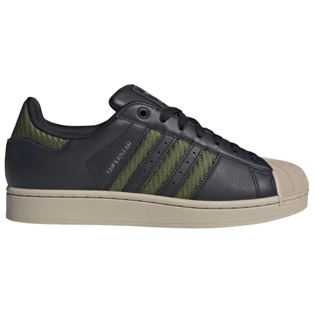 adidas Кроссовки Unisex Superstar 2 Tech Оливково-Бежевые с Зеленым Ядром и Черным JQ3182