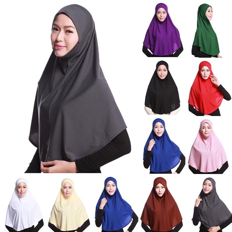 Мусульманский исламский женский длинный хиджаб головной платок платок шапка
