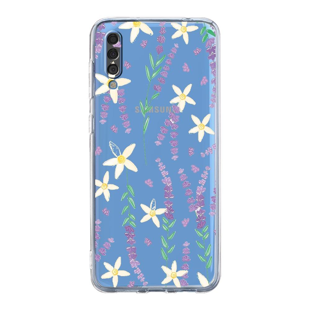 Чехол для телефона с винтажным подсолнухом и лавандой для Samsung A12 A32 A50 A70 A20E A20S A10S A22 A30 A40 A52 A72 5G A02S A04S