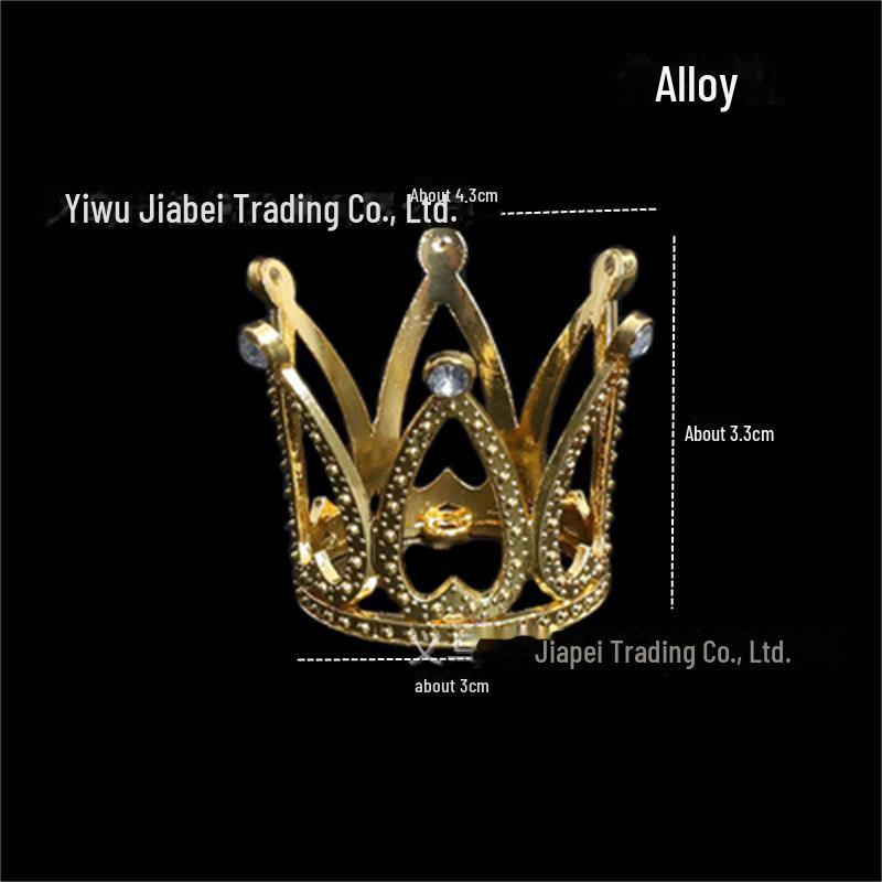 «Украшение для торта «Мини-бриллиантовая корона принцессы» – Аксессуары для выпечки на день рождения феи»