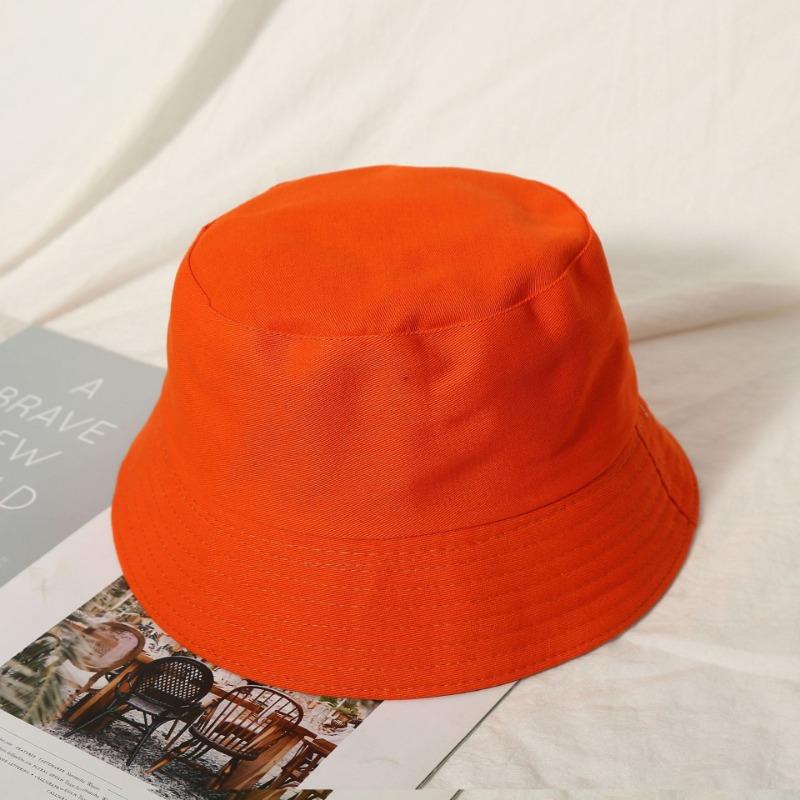Bucket Hat Advertising Hat Summer Double-sided Basin Hat Embroidery Sunshade Sun Protection Hat Travel Hat Men