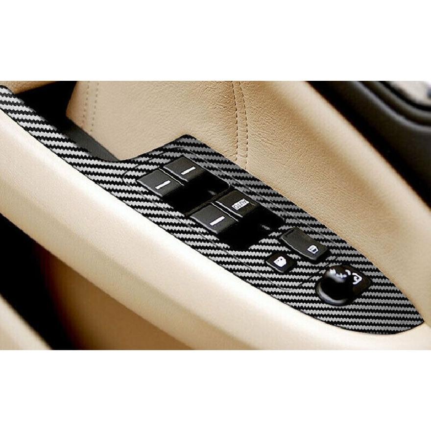 For Honda Accord 2003~2007 Leather Window Lift Panel Switch Cover Sticker 4PCS