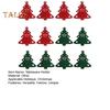 12Pcs Christmas Tableware Holder Flatware Bag Xmas Tree Cutlery Pockets Dinner Knife Fork Covers for Holiday Home Party Decorations