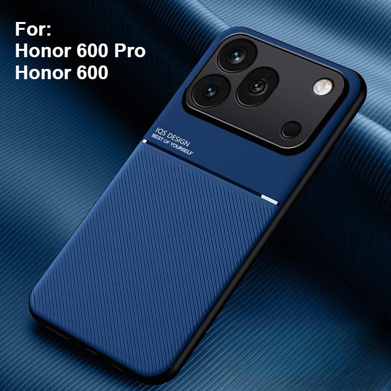 Чехол для Honor 600 600 Pro, роскошный, приятный для кожи, кожаный, магнитный, ультратонкий чехол для Honor 600 Pro, противоударный бампер, Funda