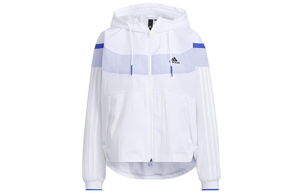 adidas Куртки Женские Белые С Капюшоном Умеренные Другие HD0367