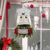 Christmas Decorative Supplies Santa Claus Snowman Christmas Lantern Flower wreath Pendant