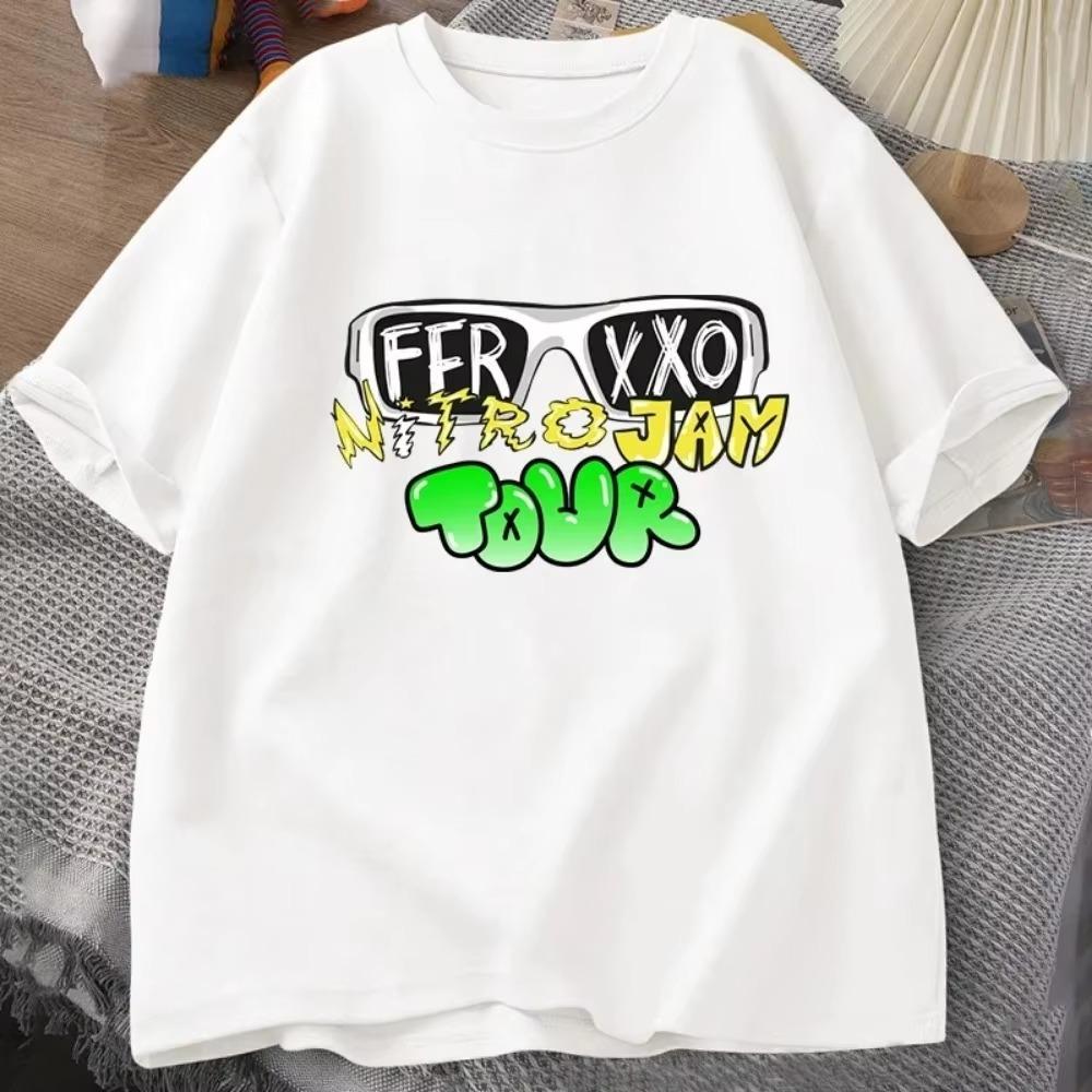 Feid Ferxxo T Shirt Men Women 90s Rapper Men's T-shirt Summer Cotton Short Sleeve Tee Unisex Streetwear Men's Oversize T-shirts