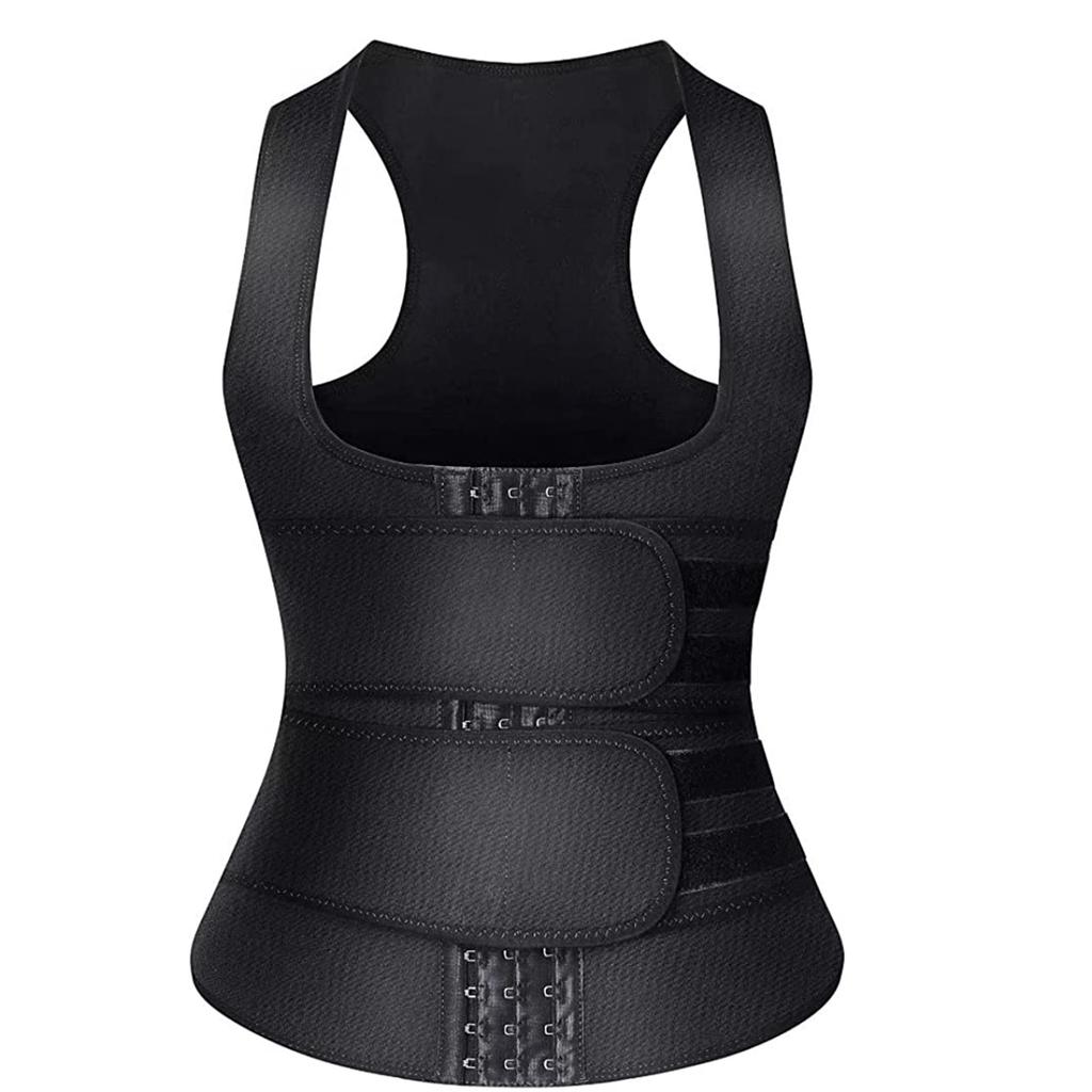 Double Belt Breasted Vest Belly Shapewear Ladies, Thickened Neoprene Waist Sweat Vest Amazon Popular