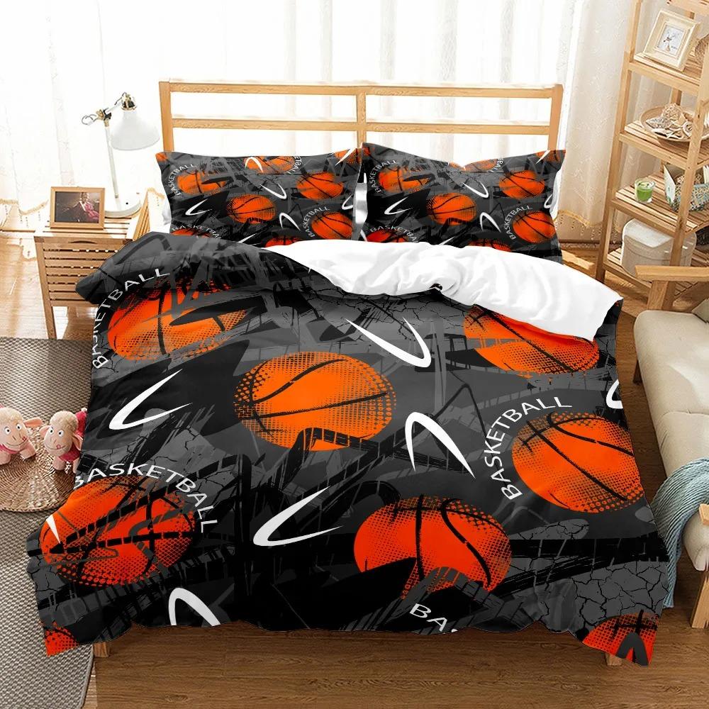 Fantastic Basketball Duvet Cover Set Single Double King Twin Full Queen Bed Linen Set UK US Size