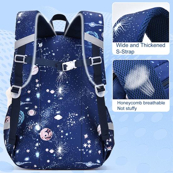 Школьный рюкзак с несколькими карманами, регулируемыми ремнями, большой вместимостью, прочный, выдерживающий нагрузку, книга