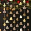 WTEMPO Christmas Tree Shaped Decor String Paper Party Decorations Christmas Tree Hanging Pendants Christmas Theme Setting and Decorative Supplies