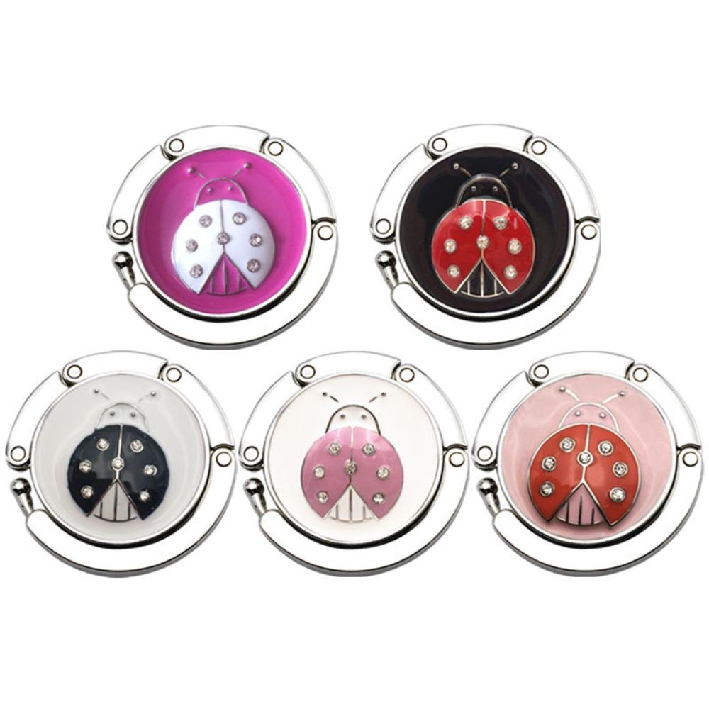 Portable Butterfly Pattern Table Hanger Desk Hooks Bag Holder Handbag Hanger Purse Hook Folding