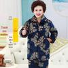 Трехслойный утепленный зимний пижамный комплект на флисе для пожилых женщин - Теплый коралловый флис для дома и как верхняя одежда