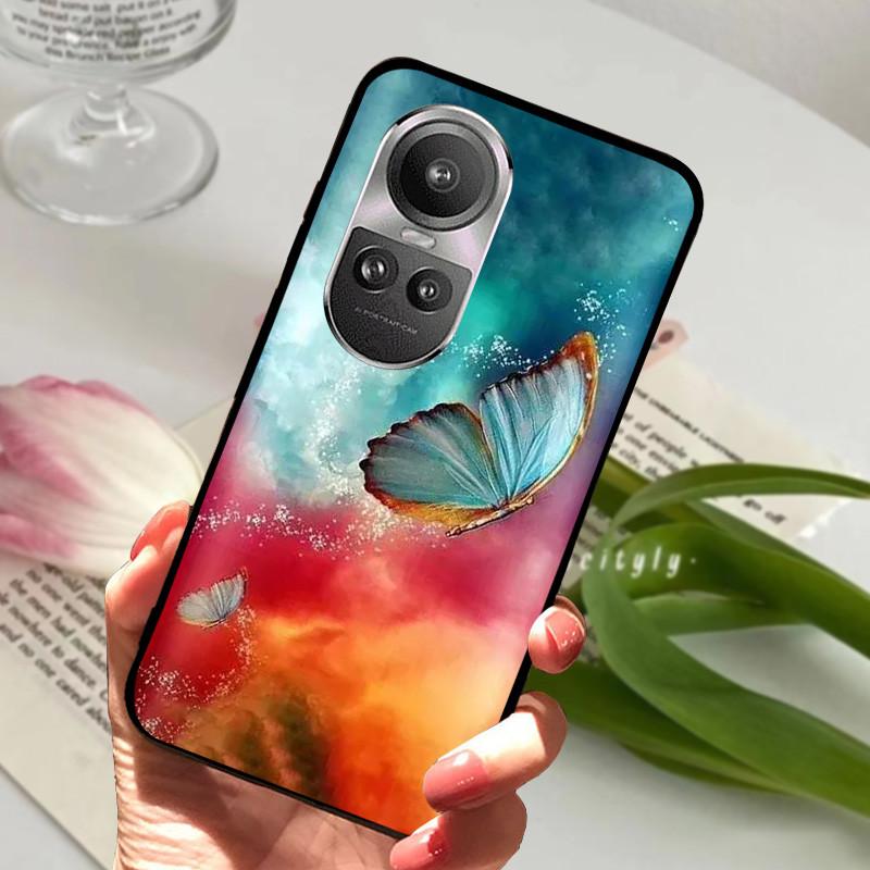 Чехол для Oppo Reno 10 5G CPH2531 Reno10 Ударопрочный Мягкий ТПУ Силиконовый Чехол для Телефона Для Oppo Reno 10 Pro 5G CPH2525 Funda Мультяшный
