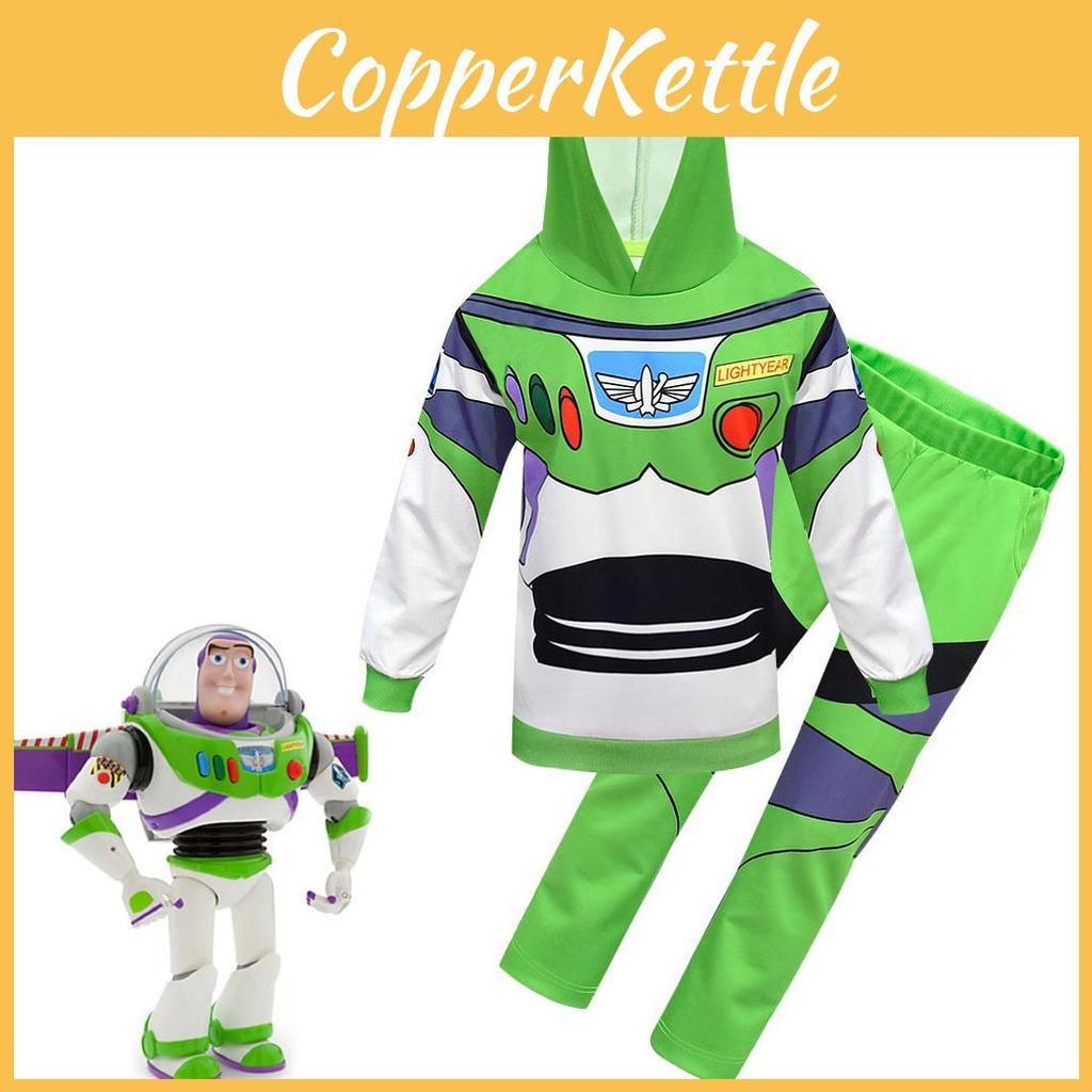 Adorable Toy Story 4 Cosplay Buzz Lightyear 2pcs Set Hoodie Pants Halloween Costume