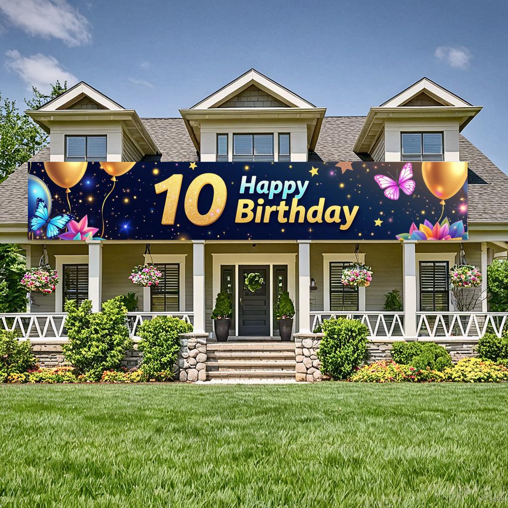 Яркий Баннер для Праздничного Фона, Баннер для Вечеринки, Баннер на День Рождения, Для Праздника, Семейного Сбора, В Помещении