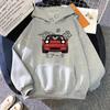 Anime Initial D Hoodie Japanese Automotive Miata MX5 Printed Hoody Women Fashion Harajuku Graphic Men Hoodies