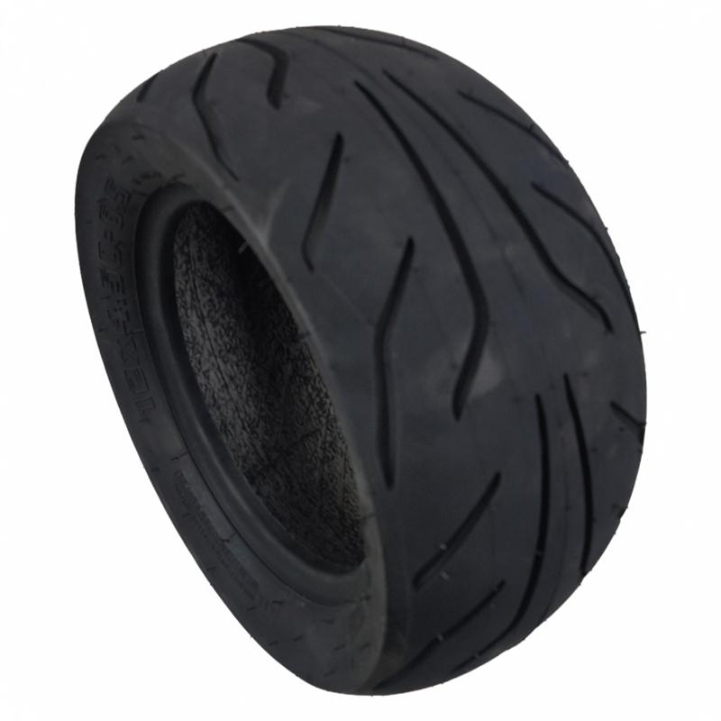 Универсальная бескамерная шина 12x4.50-6.5 подходит для установки на переднее или заднее колесо электросамоката