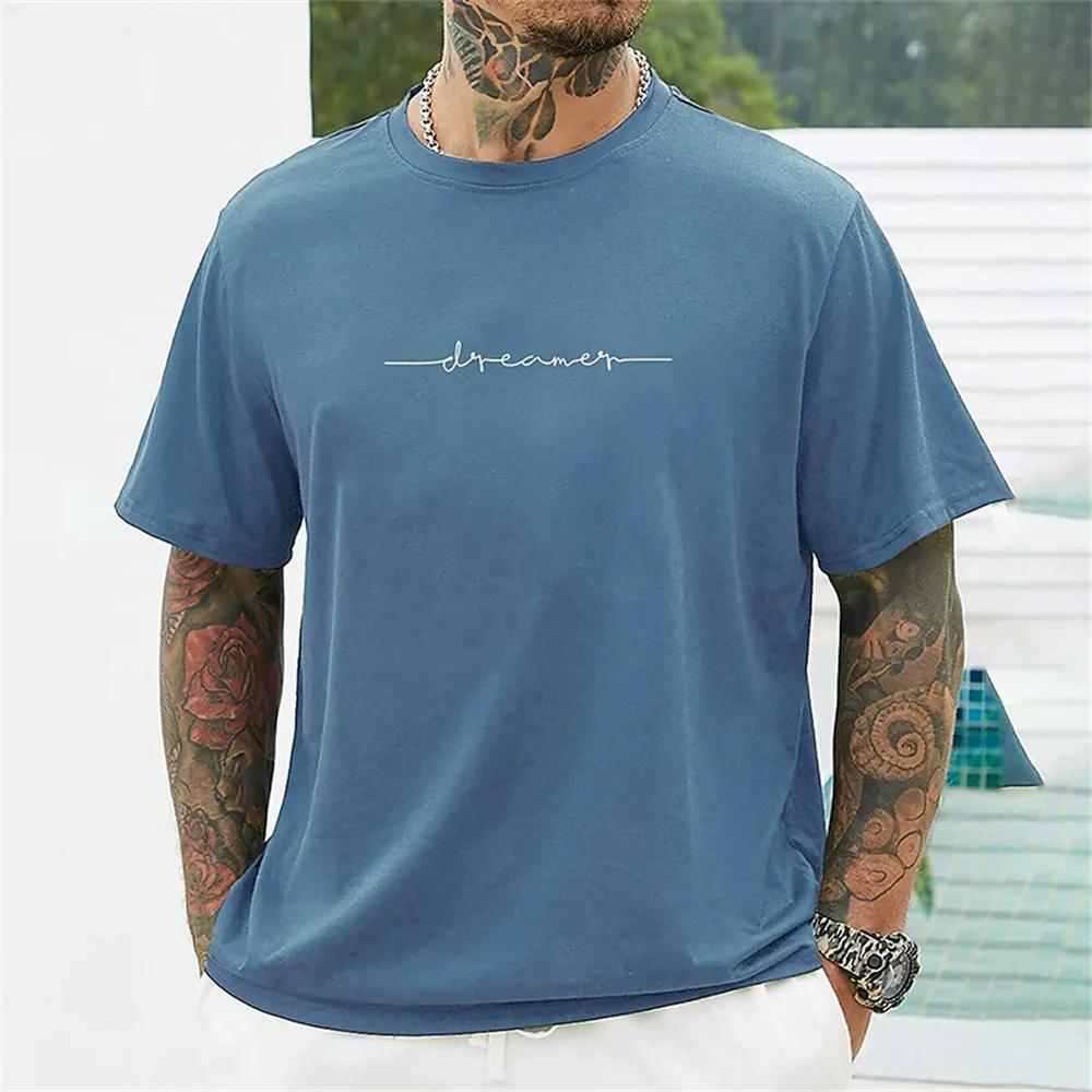Simple Summer T-shirt High-quality Top Everyday Casual Sports Shirt Trend Clothing Oversized Loose Short Sleeve