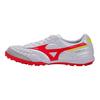 Mizuno Morelia Круглый Носок Шнуровка Зальный Япония Крестик TF Унисекс Футбольные Бутсы Белый Красный Q1GB230064