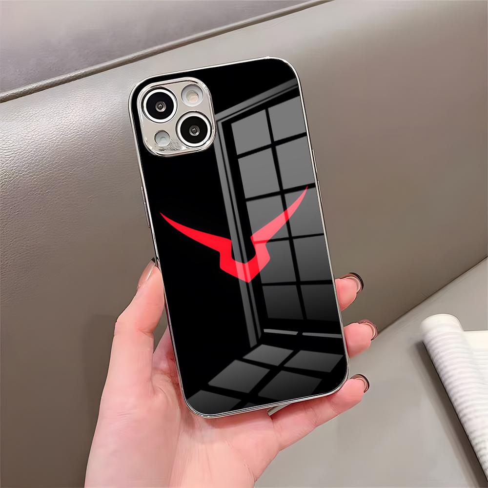 Крутой чехол для телефона L-Lelouch для IPhone 17 Pro Max 15 Pro 16 14 Plus 12 13 Mini 11 Pro Ударопрочный гальванизированный стеклянный чехол