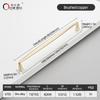Oukali New Release Modern French Furniture Cabinet Handle Kitchen Drawer Brushed Copper Zinc Pull Handles