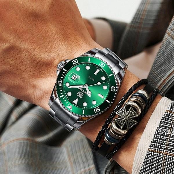 Мужские часы-хронограф Camelot 5161, популярные корейские часы