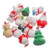 Fairy Garden Micro Landscape Santa Claus Figurines Xmas Tree Miniature Snowman Christmas Accessory