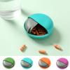 Mini Spin Pill Organizer Sealed Pill Container Creative Round Rotating Pill Box  for Travel