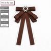 Coffee Color Shirt Unique Accessories Elegant Neck Tie New Charming Pins  For Girls