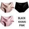 3pcs Sexy Women's Panties Ice Silk Seamless Underwear Girl Lingerie Breathable Comfort Briefs Large Size Panties Women Underpant