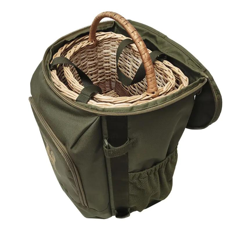 Backpack with 2 wicker baskets for mushroom picker Acropolis