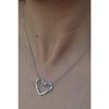 Steel Knot Heart Necklace