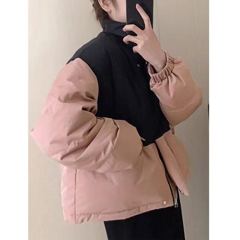 Women's Winter Oversize Loose Short Jacket Overcoat Thick Down Cotton Padded Coat Female Plus Size Casual Puffer Parkas Women