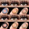 FUNSACHY 2pcs Colorcon Colored Contact Lenses for Eyes Lenses Blue Eye Lens Green Lens Natural Eye Contacts Beauty Pupil Yearly