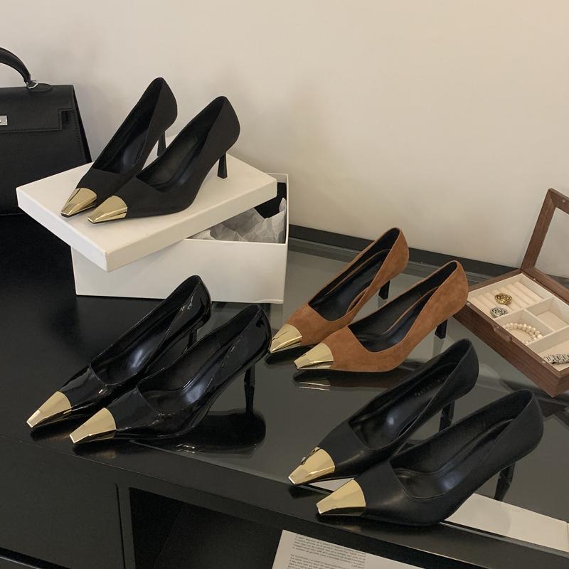 Модная дизайнерская обувь Eilyken Весна Женские сексуальные туфли-лодочки с острым носком и тонким низким каблуком Элегантные банкетные туфли-мюли Zapatos Mujer