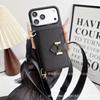 Применимо к чехлу для мобильного телефона iPhone17promax с косой шнурком-карточкой, популярному товару из зарубежной торговли, чехлу для мобильного телефона Apple 17.